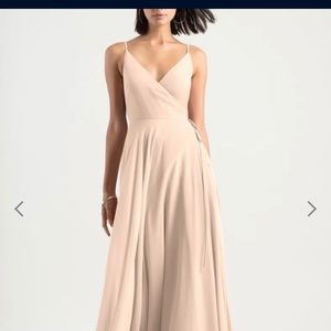 James Dress by Jenny Yoo in soft blush, size 6